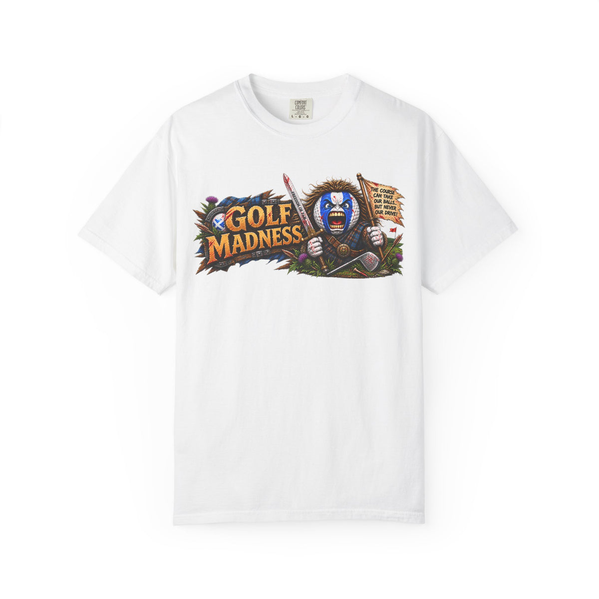 Golf Madness – Highland Warrior Golf Ball Horizontal Edition