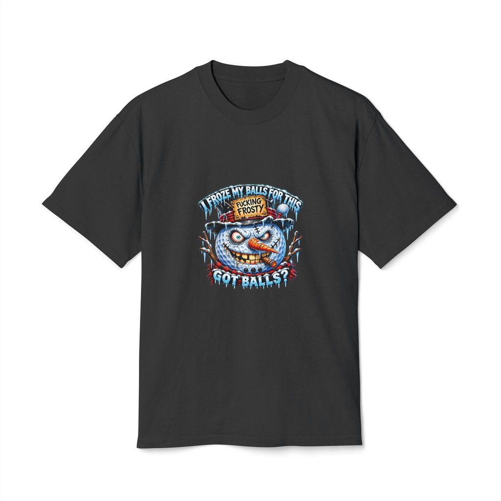 Snowman Golf Ball – Golf Madness Heavy Faded T-Shirt