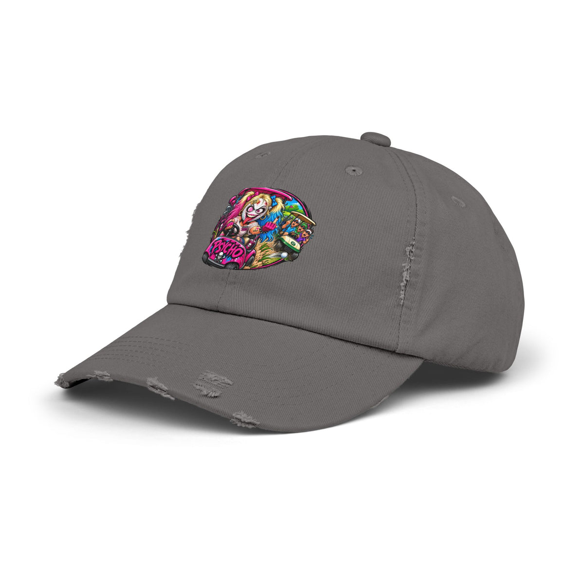Psycho Cart Driver Golf Ball – Golf Madness Distressed Dad Hat