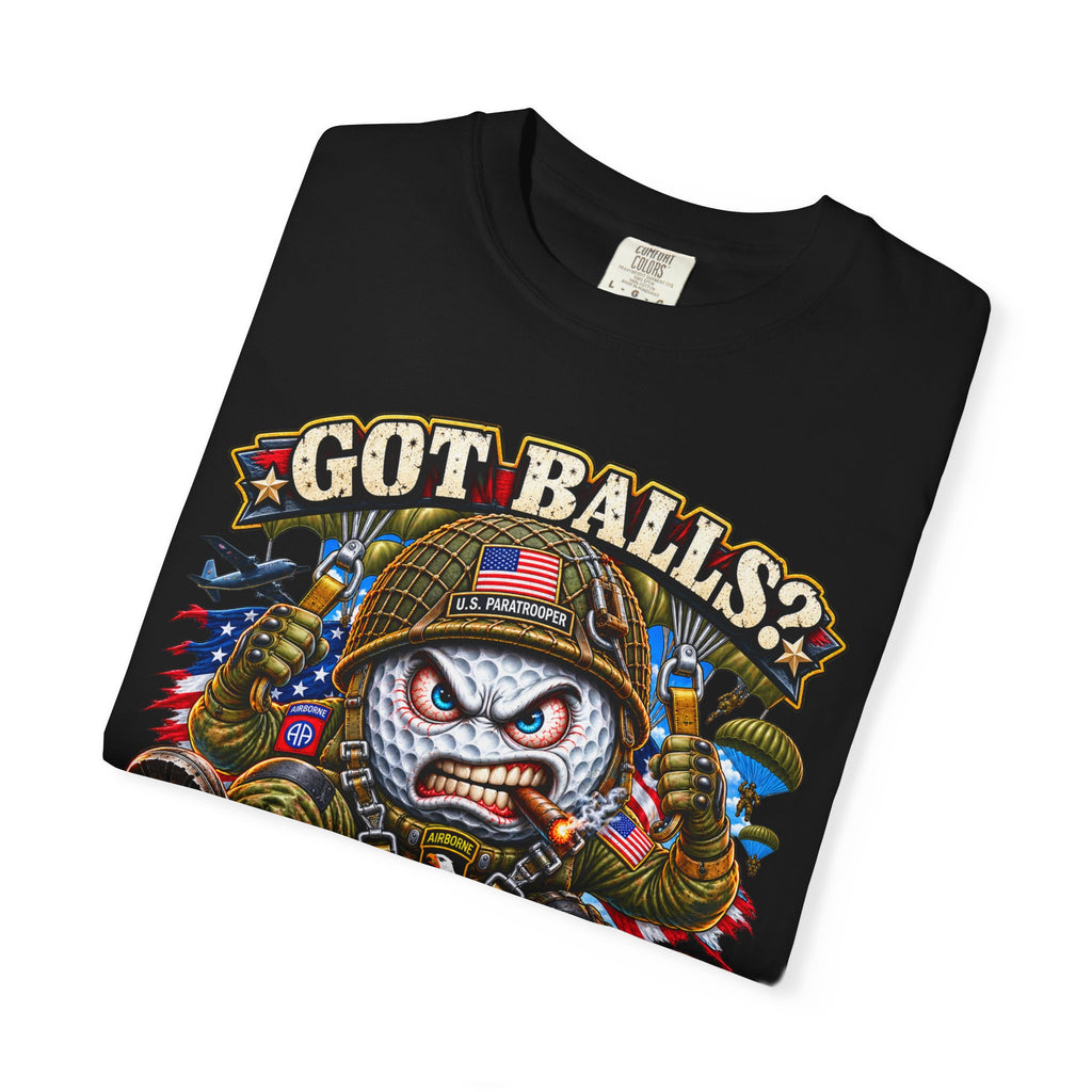Golf Madness – Paratrooper Golf Ball T-Shirt 🪂