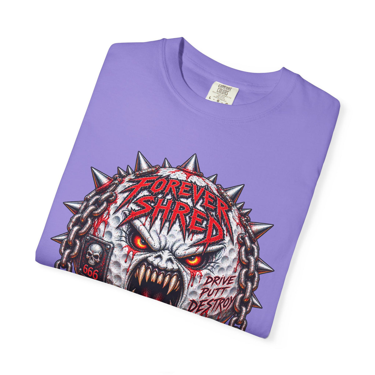 Golf Madness – Heavy Metal Golf Ball T-Shirt 🤘
