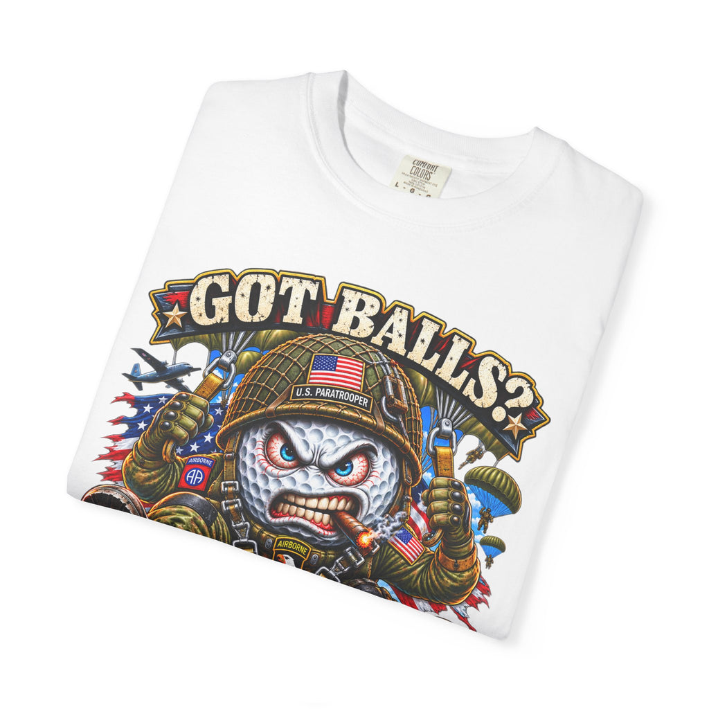 Golf Madness – Paratrooper Golf Ball T-Shirt 🪂