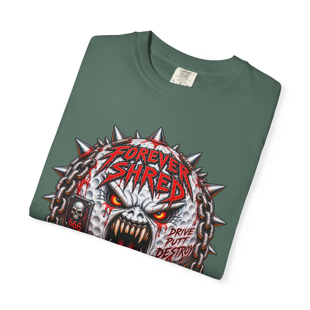 Golf Madness – Heavy Metal Golf Ball T-Shirt 🤘