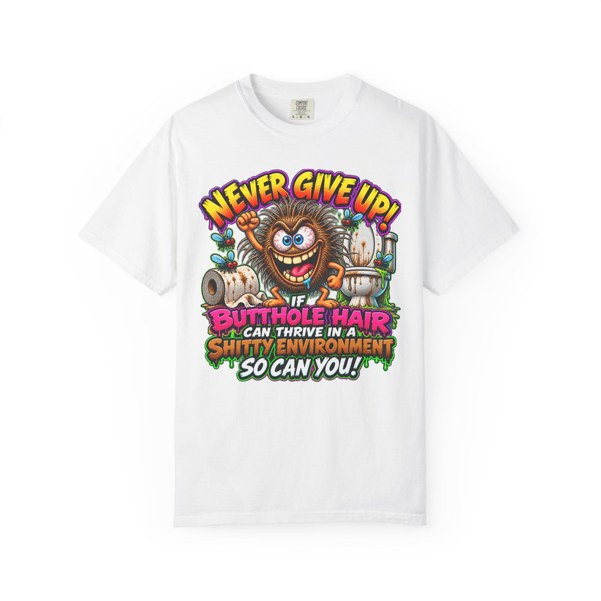 Never Give Up – Total Madness Print
