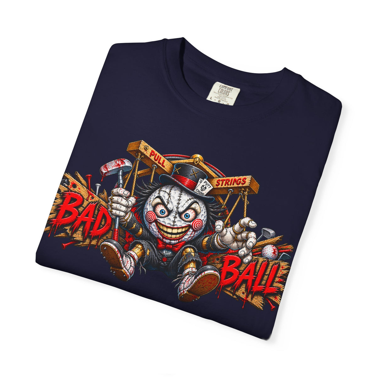 Golf Madness – Psycho Puppet Golf Ball T-Shirt