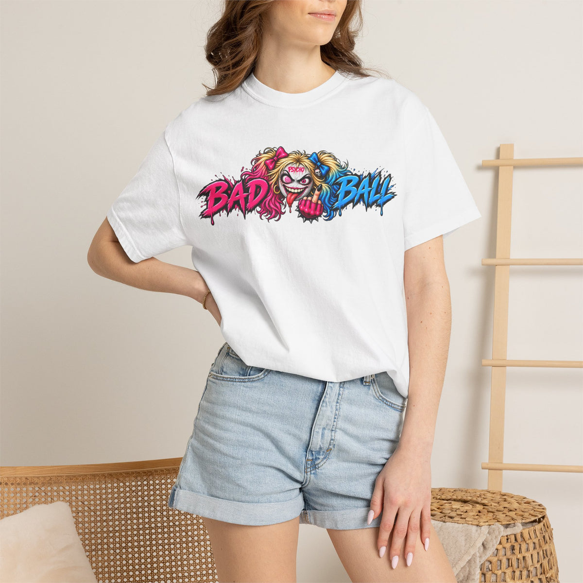 Golf Madness – Psycho Girl Golf Ball T-Shirt