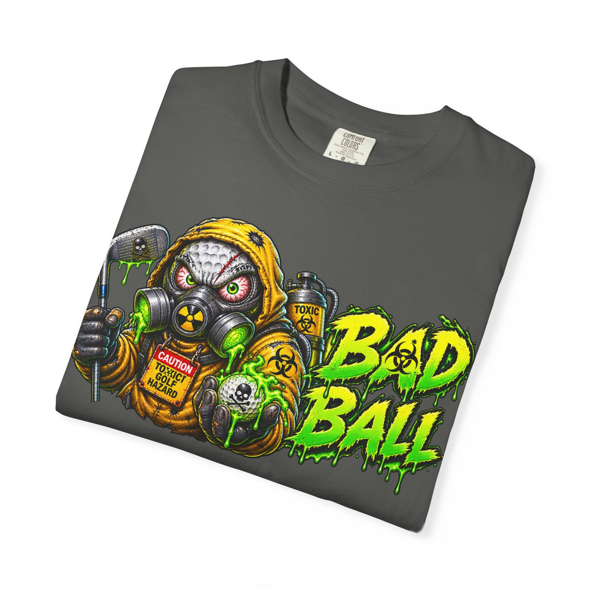 Golf Madness – Radioactive Gas Mask Golf Ball T-Shirt