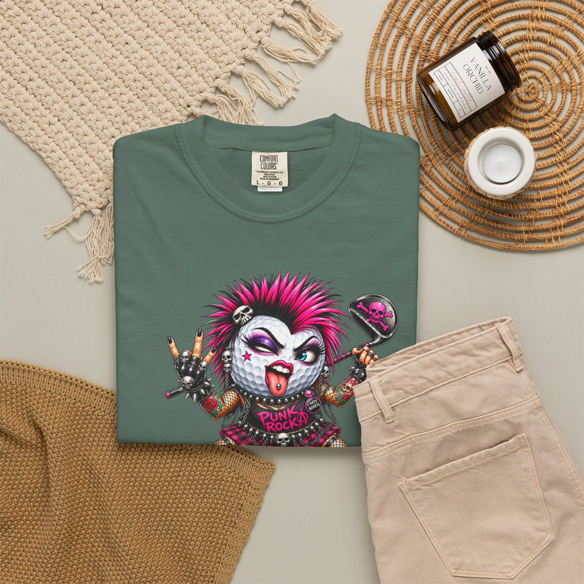Punk Rock Golfer Girl Golf Ball – Golf Madness