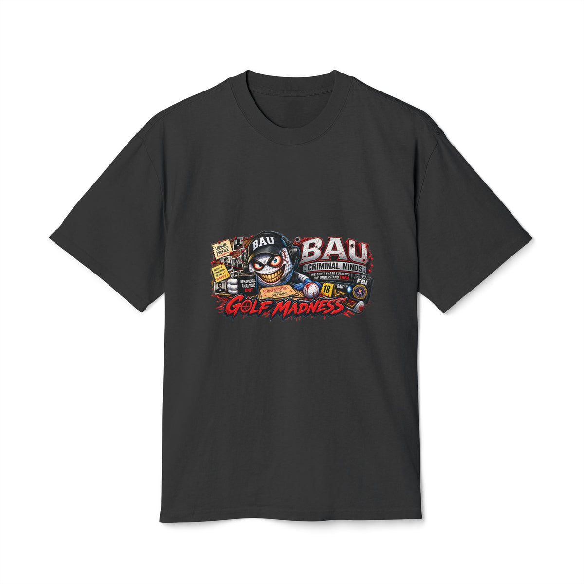 Behavioral Unit Golf Ball – Golf Madness Heavy Faded T-Shirt