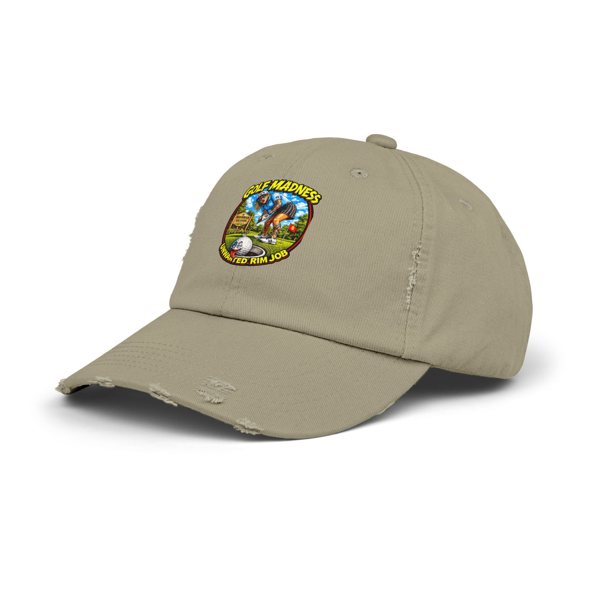 Unwanted Rim Job – Golf Madness Distressed Dad Hat
