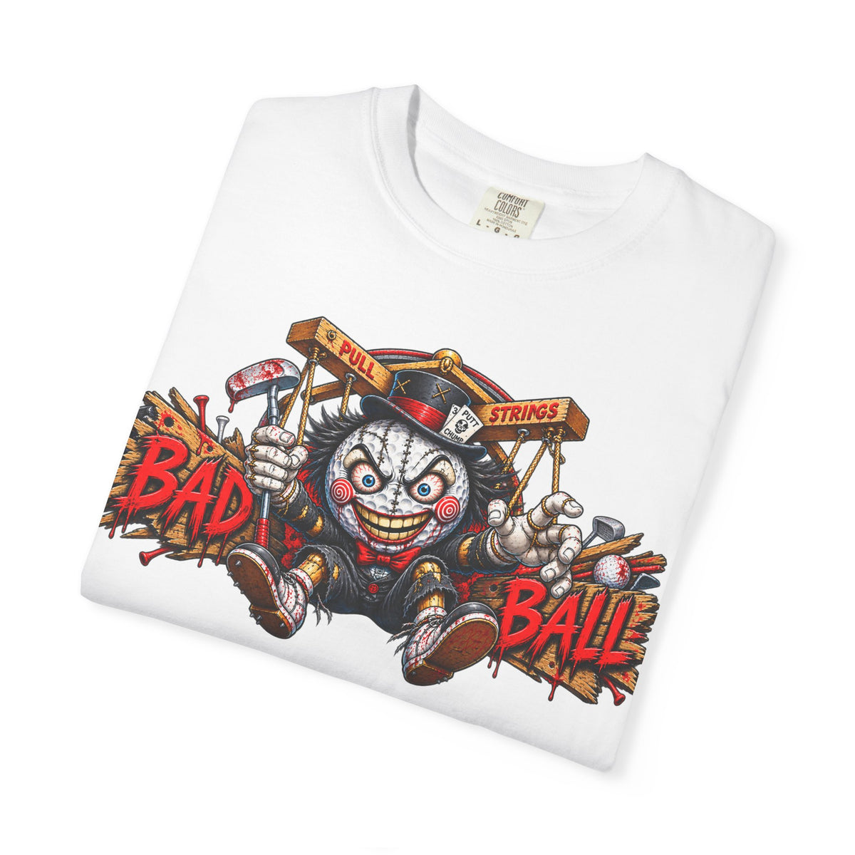 Golf Madness – Psycho Puppet Golf Ball T-Shirt