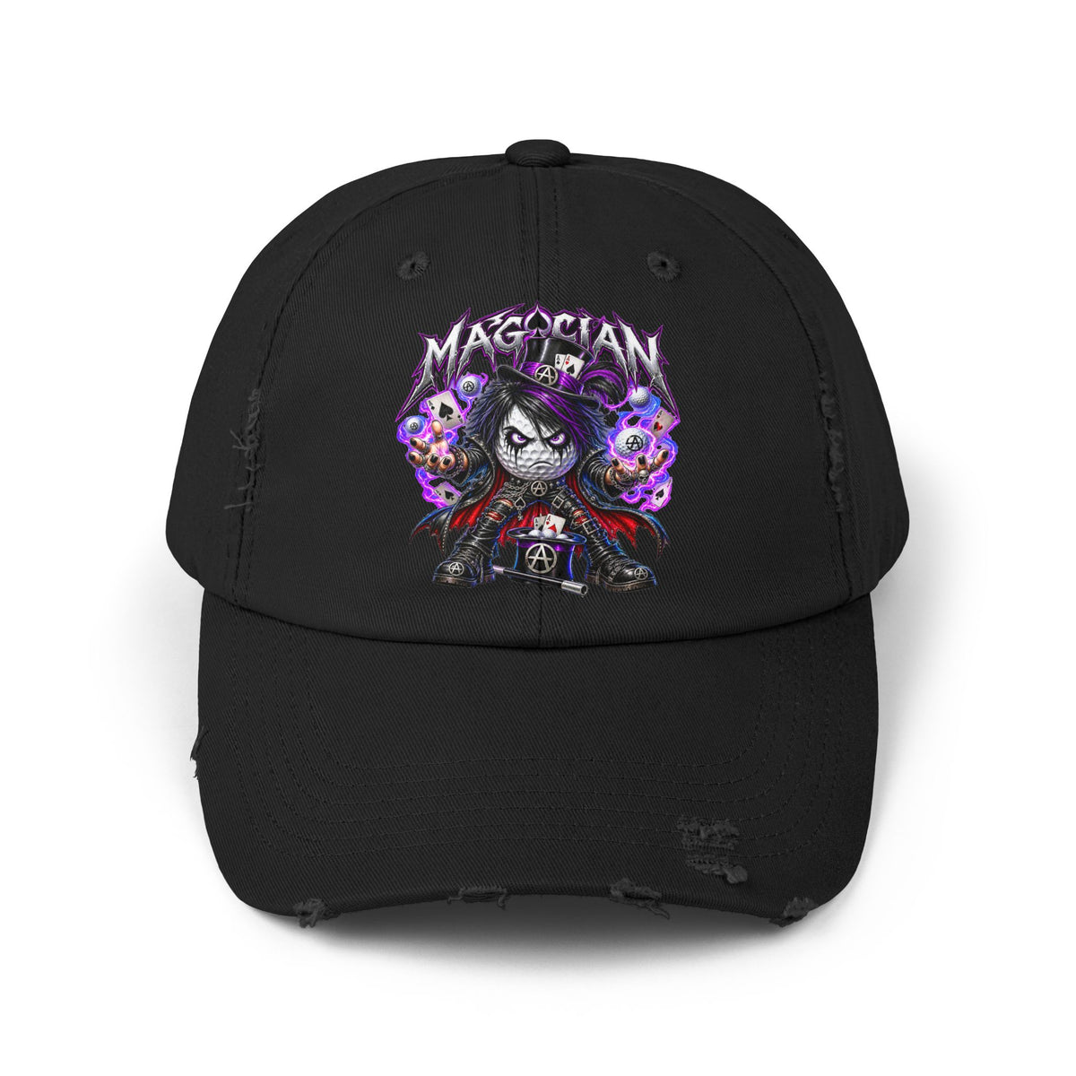 Dark Illusionist Golf Ball – Golf Madness Distressed Dad Hat