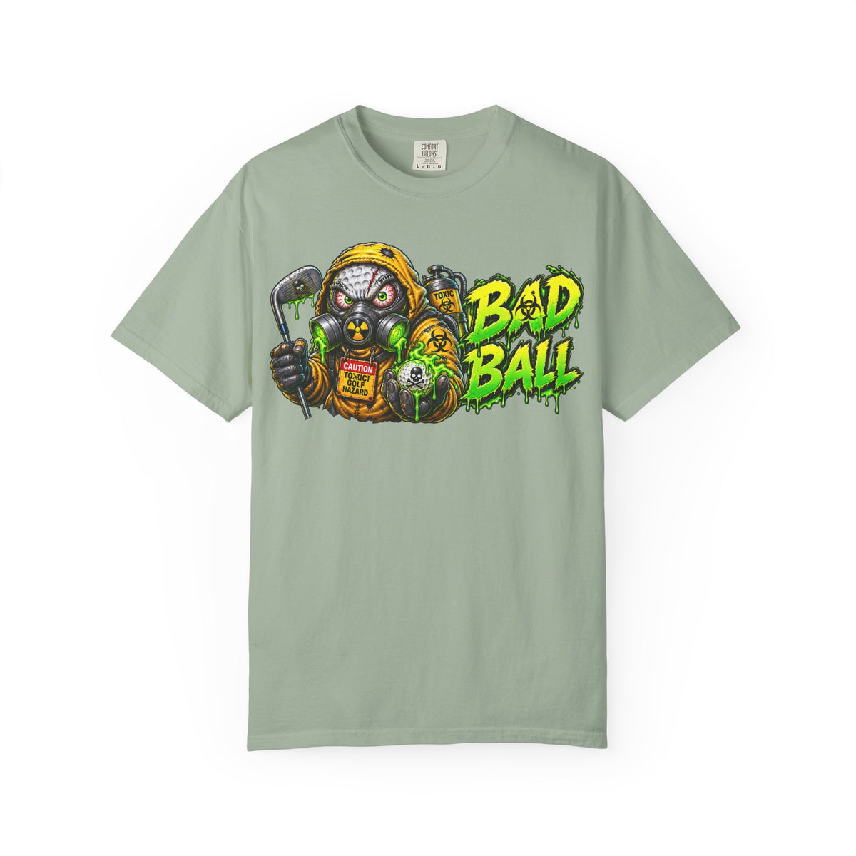 Golf Madness – Radioactive Gas Mask Golf Ball T-Shirt
