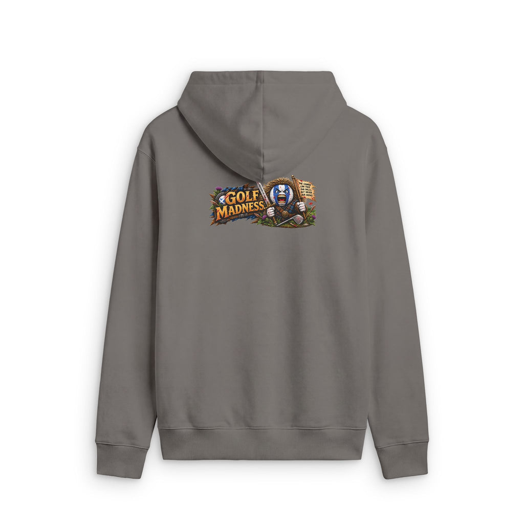 Highland Warrior Golf Ball Horizontal Edition – Golf Madness Faded Zip Hoodie