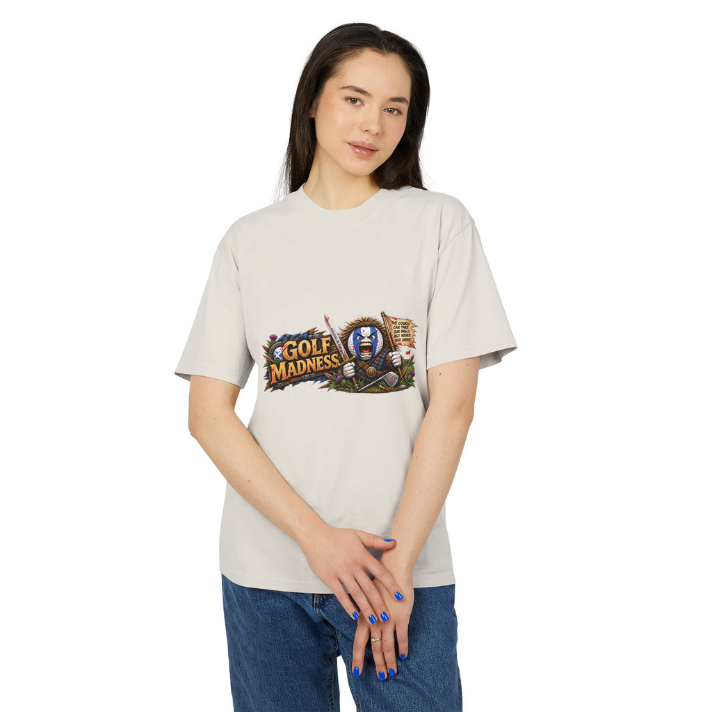 Highland Warrior Golf Ball Horizontal Edition – Golf Madness Heavy Faded T-Shirt