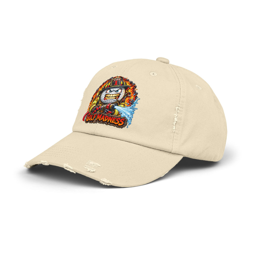 Firefighter Golf Ball – Golf Madness Distressed Dad Hat