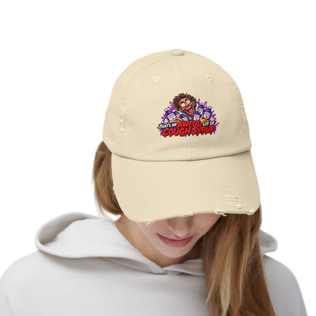 Cough Syrup – Total Madness Distressed Hat.