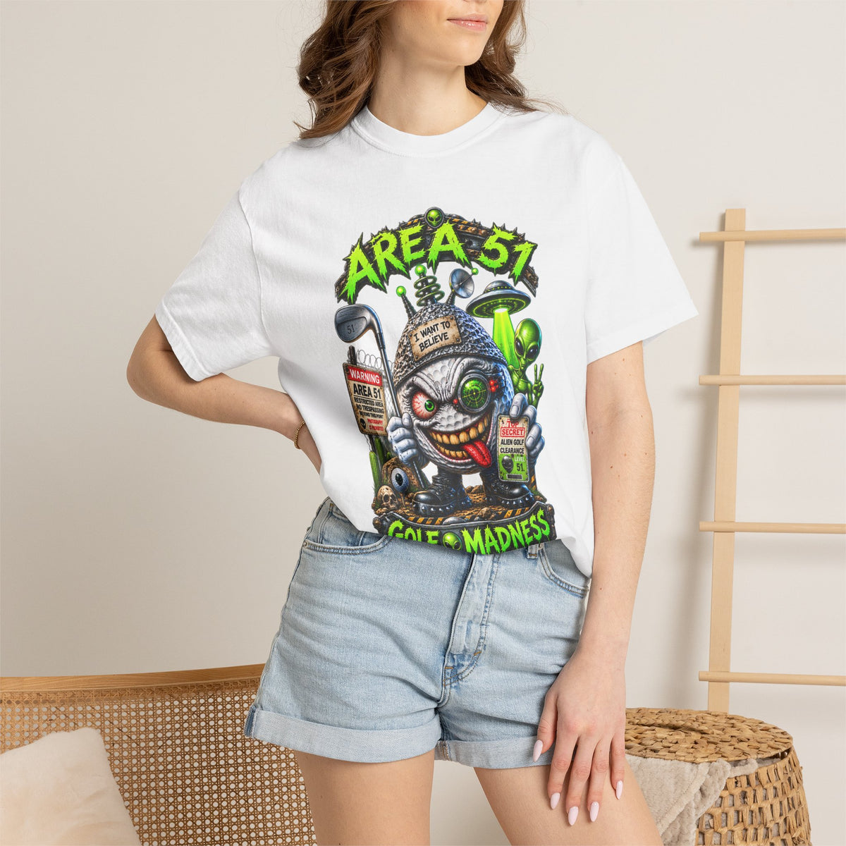 Golf Madness – Area 51 Golf Ball Vertical Edition 👽⛳