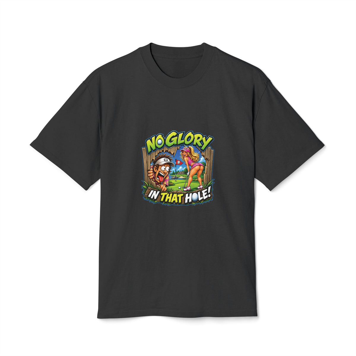 No Glory in That Hole – Golf Madness Heavy Faded T-Shirt