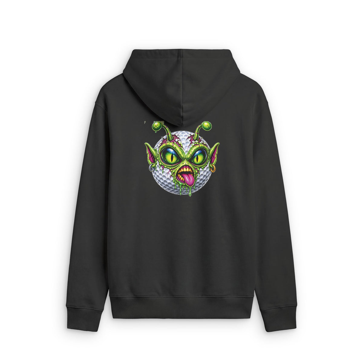 Alien Face Golf Ball – Golf Madness Faded Zip Hoodie