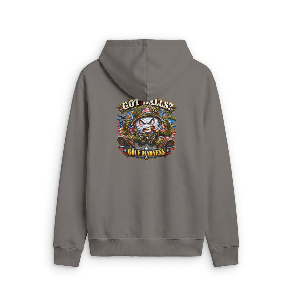 Paratrooper Golf Ball – Golf Madness Faded Zip Hoodie
