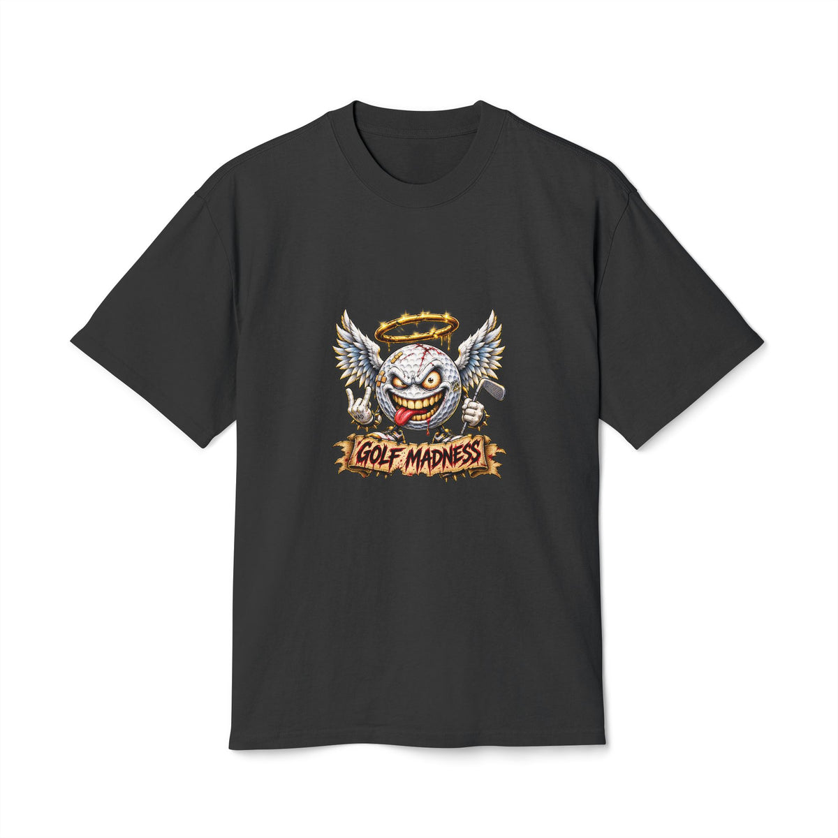 Angel Golf Ball – Golf Madness Heavy Faded T-Shirt