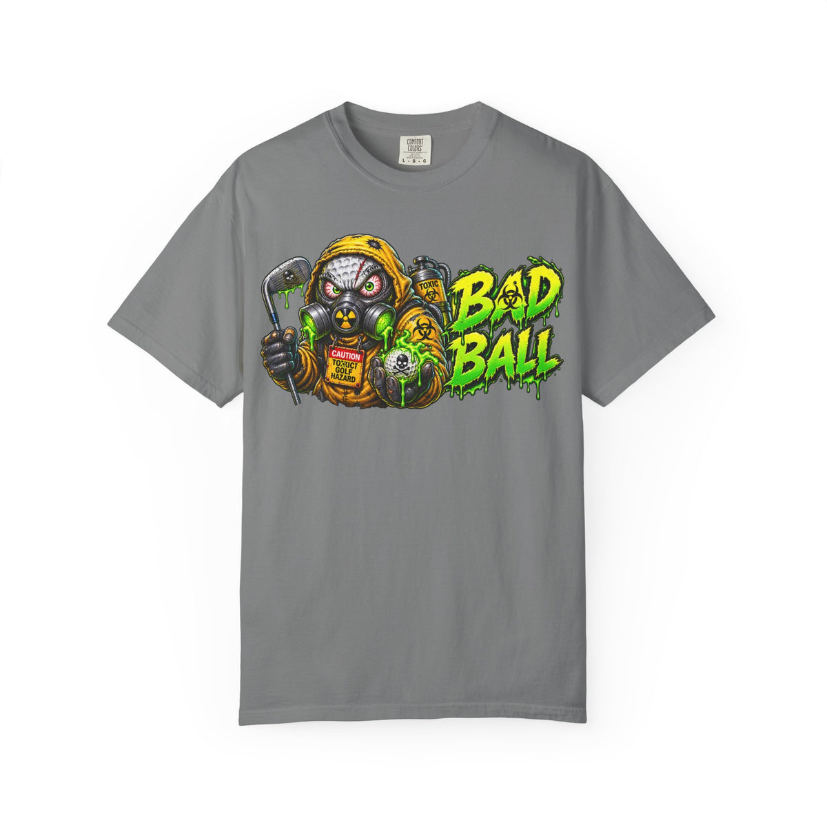Golf Madness – Radioactive Gas Mask Golf Ball T-Shirt