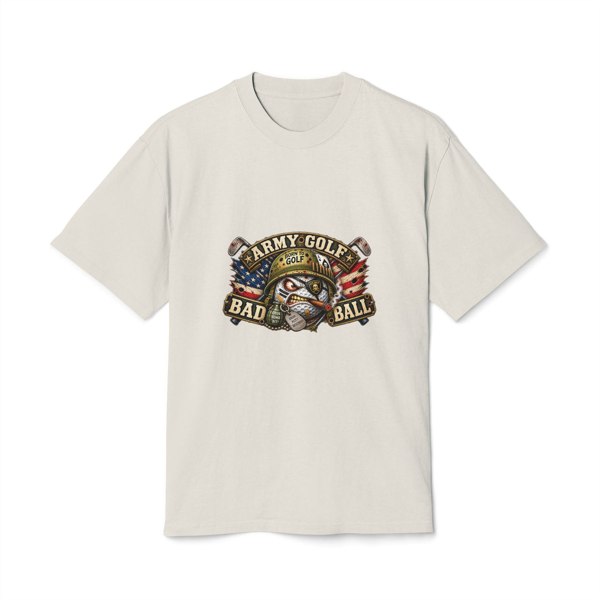 Army Combat Golf Ball – Golf Madness Heavy Faded T-Shirt