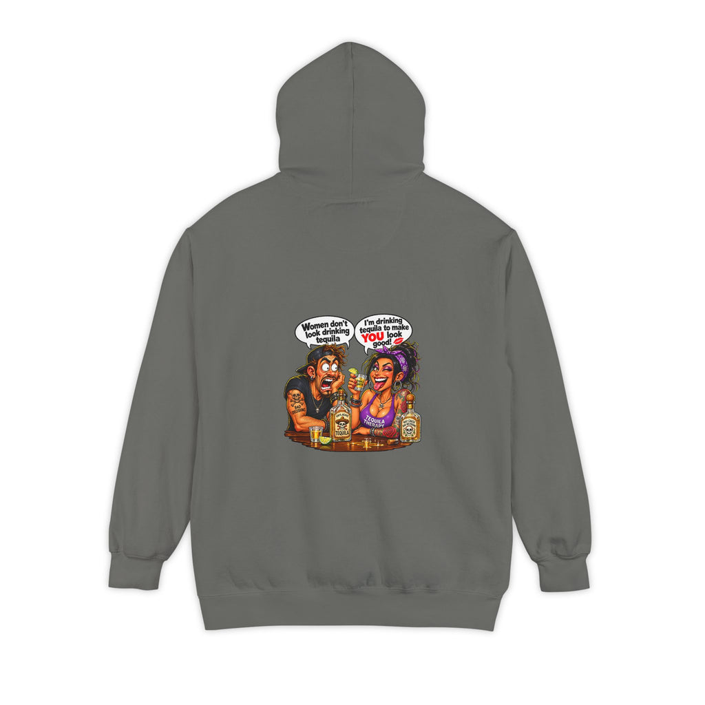 Drinking Tequila – Total Madness Garment-Dyed Pullover Hoodie