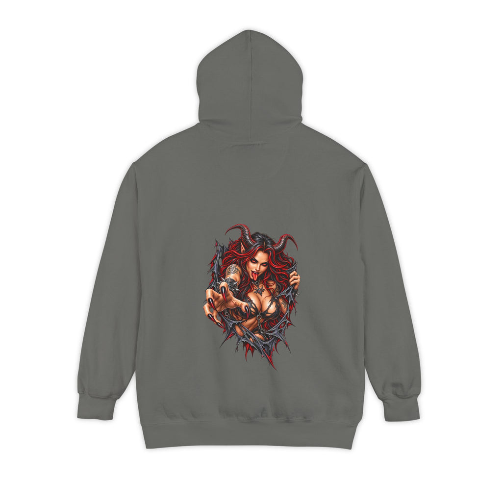 Demon Girl Breakout – Total Madness Garment-Dyed Pullover Hoodie