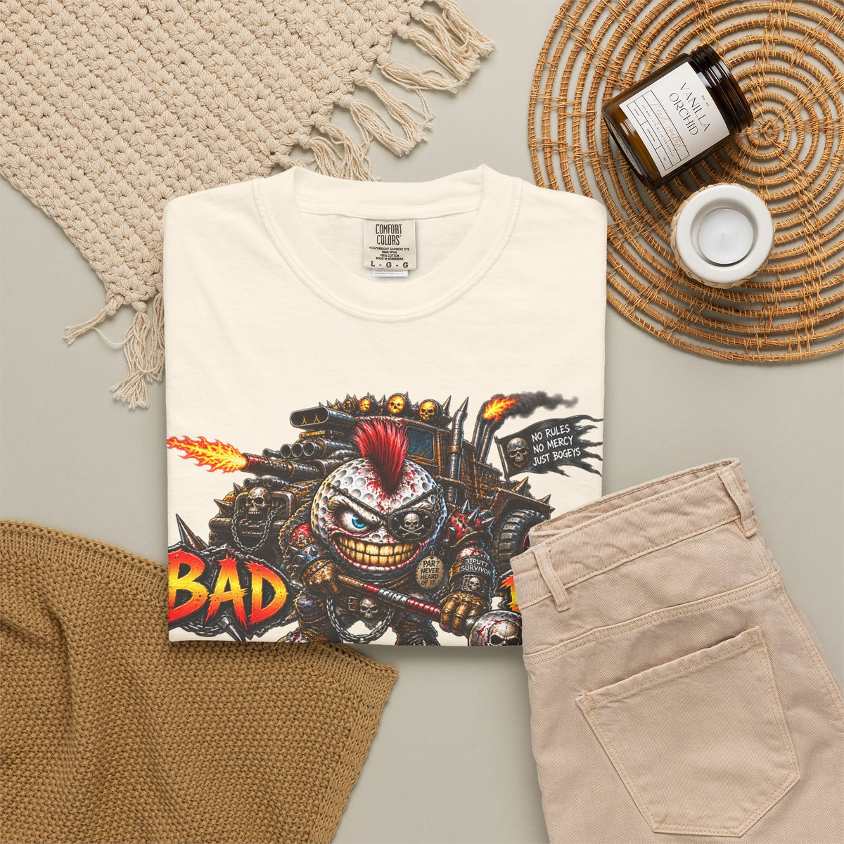 Golf Madness – Wasteland Warrior Golf Ball T-Shirt
