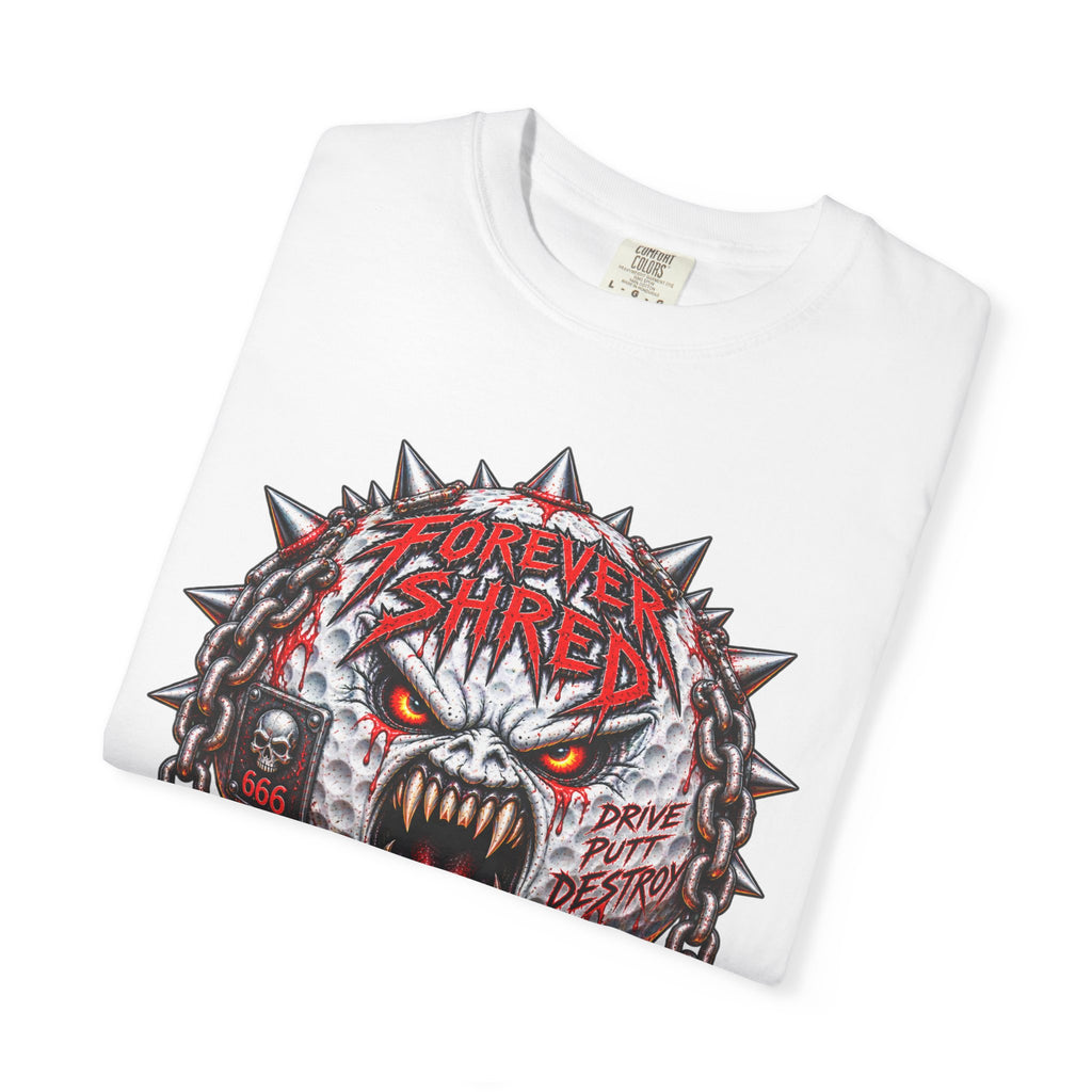 Golf Madness – Heavy Metal Golf Ball T-Shirt 🤘