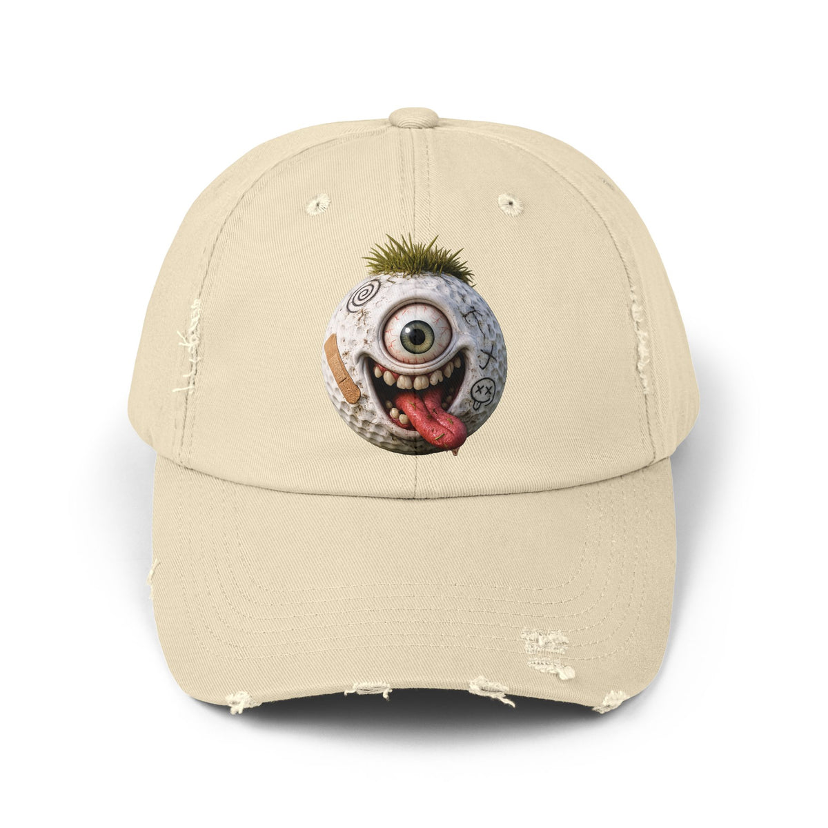 One-Eyed White Golf Ball Golf Madness.