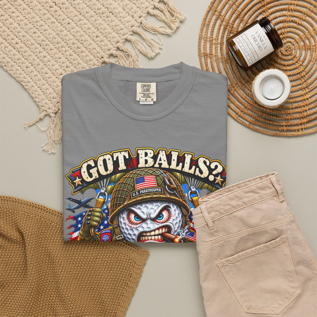 Golf Madness – Paratrooper Golf Ball T-Shirt 🪂