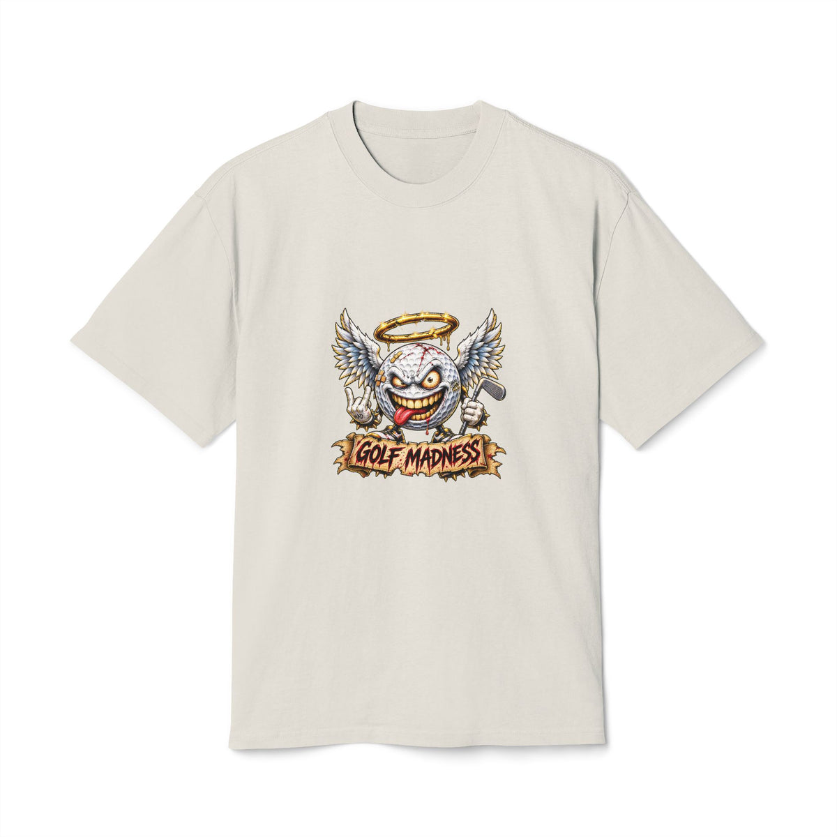 Angel Golf Ball – Golf Madness Heavy Faded T-Shirt
