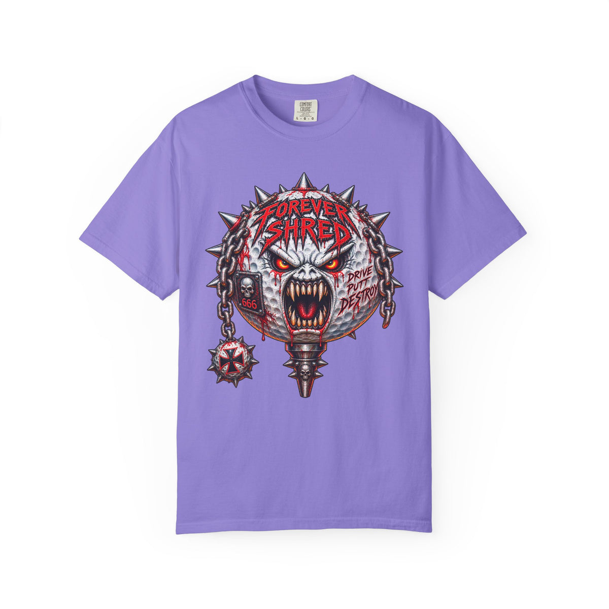 Golf Madness – Heavy Metal Golf Ball T-Shirt 🤘