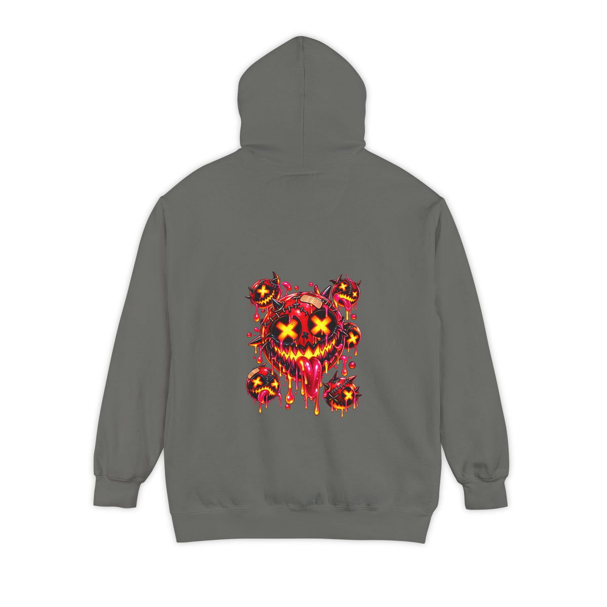 Melting Skull – Dark Madness Garment-Dyed Pullover Hoodie