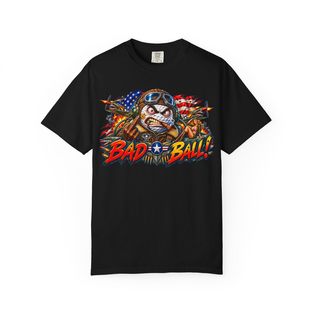 Golf Madness – Air Force Flying Ace Golf Ball T-Shirt