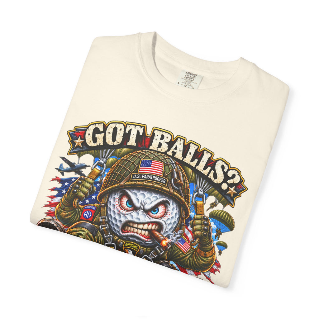 Golf Madness – Paratrooper Golf Ball T-Shirt 🪂