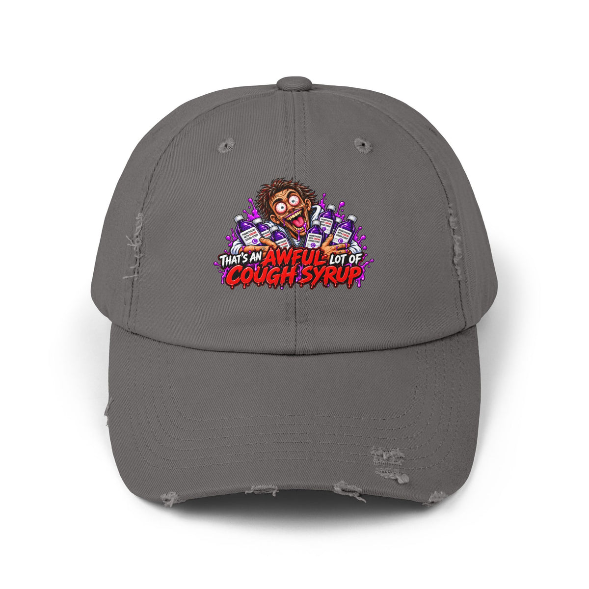 Cough Syrup – Total Madness Distressed Hat.