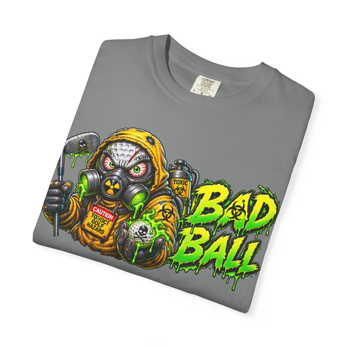 Golf Madness – Radioactive Gas Mask Golf Ball T-Shirt