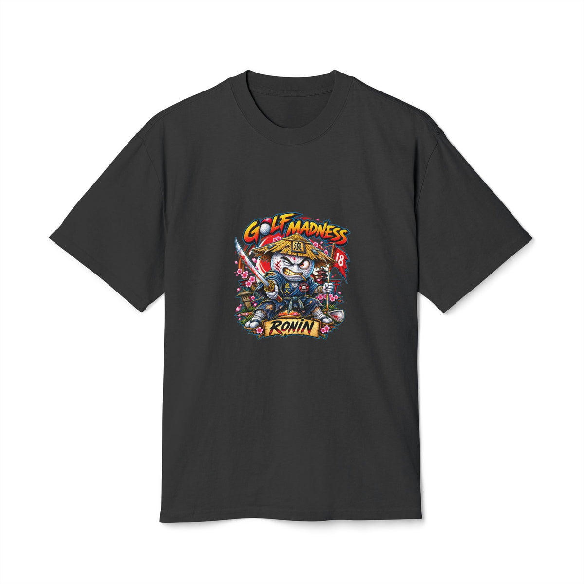 Ronin Golf Ball – Golf Madness Heavy Faded T-Shirt