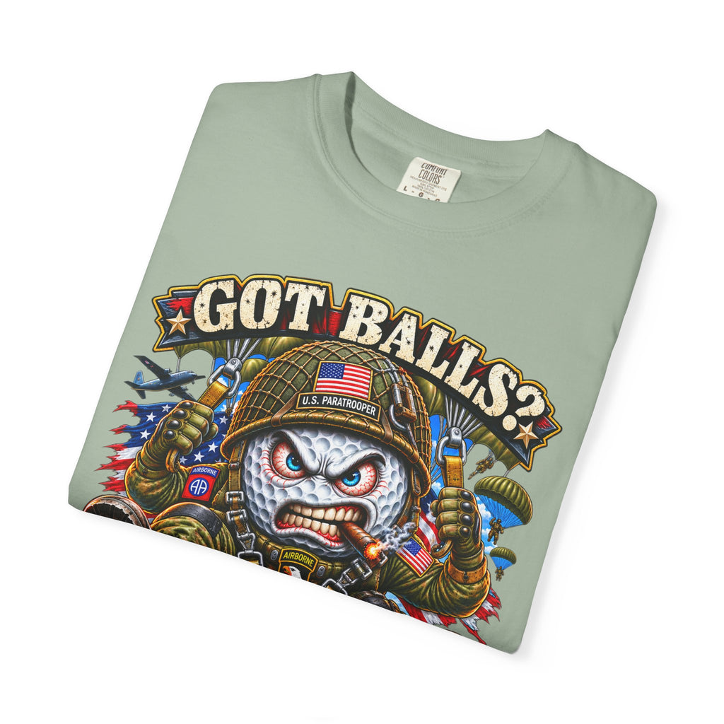 Golf Madness – Paratrooper Golf Ball T-Shirt 🪂