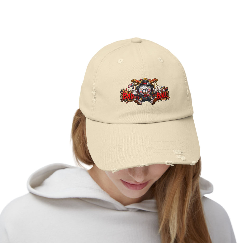 Psycho Puppet Golf Ball – Golf Madness Distressed Dad Hat