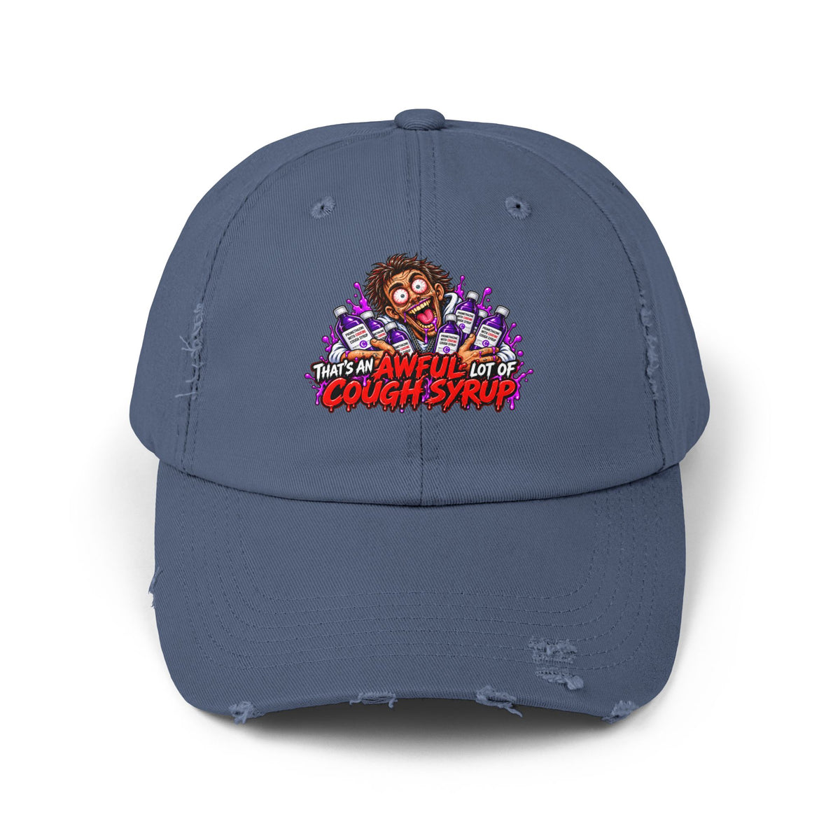 Cough Syrup – Total Madness Distressed Hat.