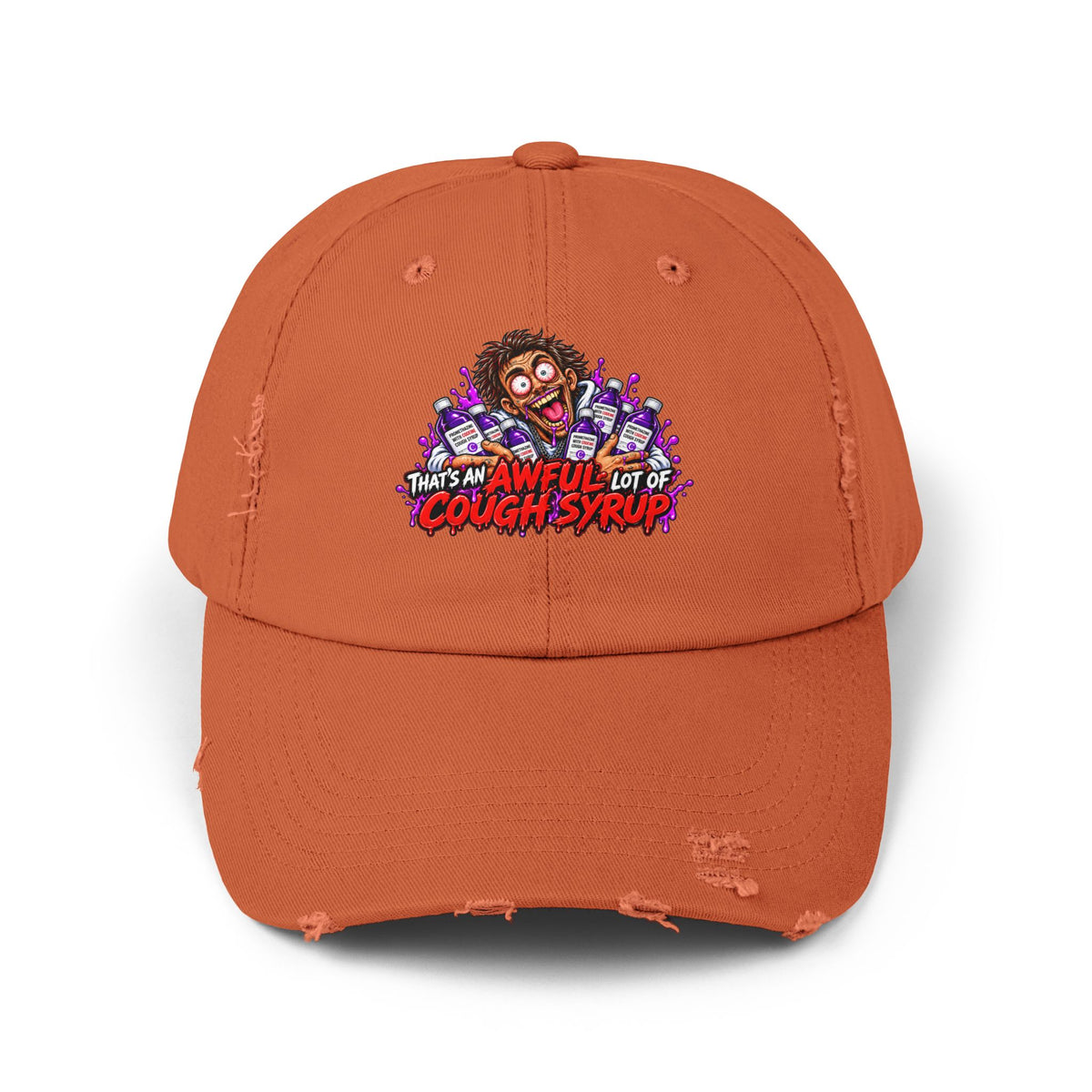 Cough Syrup – Total Madness Distressed Hat.