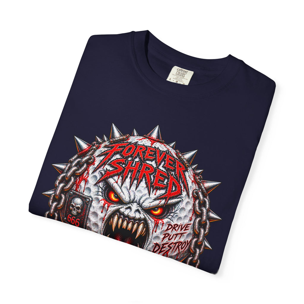 Golf Madness – Heavy Metal Golf Ball T-Shirt 🤘