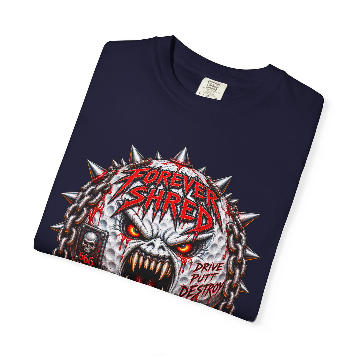 Golf Madness – Heavy Metal Golf Ball T-Shirt 🤘