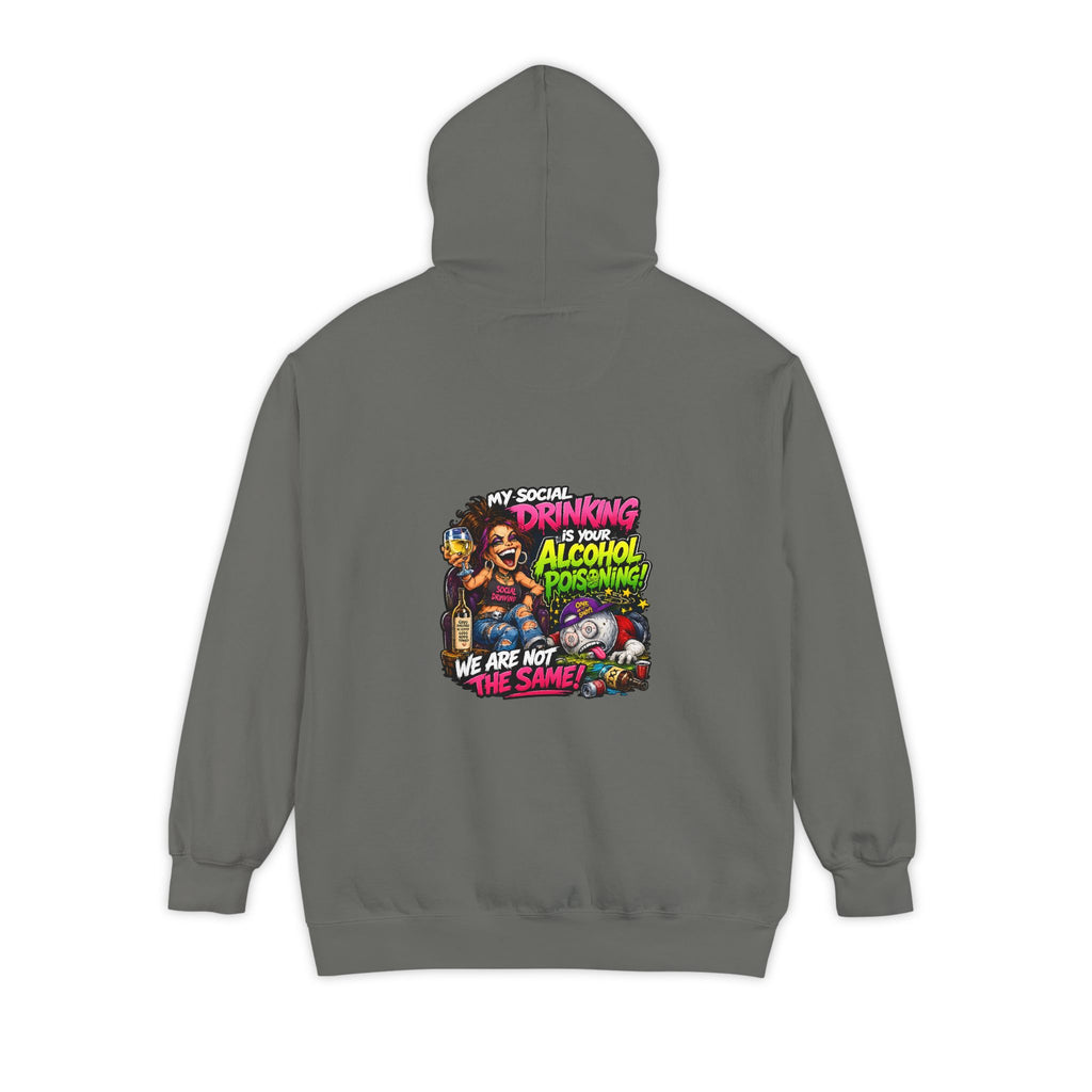 Alcohol Poisoning – Total Madness Garment-Dyed Pullover Hoodie