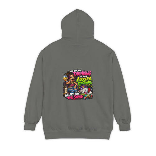 Alcohol Poisoning – Total Madness Garment-Dyed Pullover Hoodie